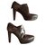 Gucci Ankle Boots Marrom Couro  ref.139425