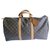 Louis Vuitton Keepall 50 Marrone chiaro Pelle Tela  ref.139459