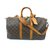 Louis Vuitton keepall 45 monogram shoulder strap Brown Leather  ref.139491