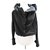 Nouvelle veste noire Gestuz avec capuche pliable. XS / S Coton  ref.139500