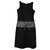 Moschino Moschina Jeans schwarzes Kleid mit floralem Bund. ES 40 Baumwolle  ref.139502