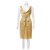 Diane Von Furstenberg Vestido de seda Frivarly DvF Bege Cru Amarelo  ref.139586