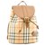 Burberry Nova Check Backpack Brown Cloth  ref.139614