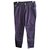 Versace pantalones morados de mujer Púrpura Cuero Algodón  ref.139677