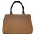 Céline Vintage Cloth and leather tote Red Olive green  ref.139714