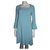 Robe Moschino Boutique Polyester Triacétate Turquoise  ref.139792
