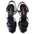 Chanel leather sandals Black  ref.139828