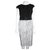 Escada Black and white silk dress Cotton Viscose Elastane  ref.139837