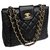 Chanel Rare! shoulder quilted bag Black Leather  ref.139843