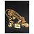 Selten!! 1990's Moschino Gilt Charm Gürtel Golden - Ansicht 4