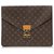 Louis Vuitton Brown Monogram Porte Documents Senateur Cloth  ref.140077