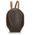 Louis Vuitton Sac à dos Ellipse monogramme brun Cuir Toile Marron  ref.140102
