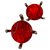 Yves Saint Laurent earrings Red Metal  ref.140131