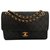Timeless Chanel Handbags Black Leather  ref.140137