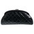 Chanel black patent leather clutch  ref.140370