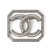 Chanel SOMBRA RHINESTONE CC Prata Metal  ref.140401