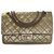 Chanel 2.55 Reissue 227 Shoulder Flap Bag Golden Metallic Leather  ref.140413