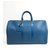 Louis Vuitton Blue Epi Keepall 45 Azul Cuero  ref.140425