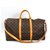 Louis Vuitton Brown-Monogramm Keepall Bandouliere 50 Braun Leder Leinwand  ref.140432