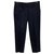 Miu Miu Navy blu textured sartorial trousers Navy blue Cotton  ref.140472