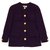 Chanel PURPLE OSCURO FR38/40 Púrpura Lana  ref.140503