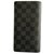 Louis Vuitton LONG PORTFOLIO Black Grey Cloth  ref.140546