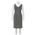 Diane Von Furstenberg Vestido de lana de guinga Raisa Negro Blanco  ref.140603