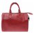 Louis Vuitton Speedy 25 Red Leather  ref.140658
