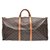 Louis Vuitton Keepall Bandouliere 60 Marrone Tela  ref.140660