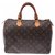 Louis Vuitton Speedy 30 Brown Cloth  ref.140723