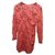Topshop Robe en dentelle Polyester Corail  ref.140788
