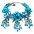 collier de fleurs Gucci Plaqué or Turquoise  ref.140835