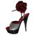 Dolce & Gabbana Platform sandals Black White Leather  ref.140842