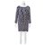 Diane Von Furstenberg Ovo de DvF Zactly vestido de seda Preto Branco Azul Elastano  ref.140863
