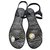 Balmain Sandals Black White Plastic  ref.140892