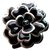 Bracciale rigido Chanel Camellia bangle Nero Argento Metallo  ref.140926