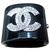 Chanel black and crystal diamante bracelet cuff  ref.140927