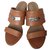 Hermès Kelly sandals Caramel Leather  ref.140933