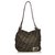 Fendi Brown Zucca Canvas Shoulder Bag Leather Cloth Cloth  ref.140962