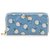Miu Miu Blue Apple Zip Around Wallet White Light blue Leather  ref.141015