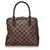 Louis Vuitton Brown Damier Ebene Brera Leather Cloth  ref.141029