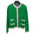 Tory Burch Sofisticada chaqueta de punto de lana merinos Verde claro  ref.141060