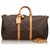 Louis Vuitton Brown Monogram Keepall Bandouliere 50 Leather Cloth  ref.141144