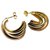 Autre Marque creole earring 3 golds 18K Golden  ref.141230