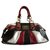 Coach Madison handbag Black White Red Patent leather  ref.141240