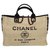 Chanel Deauville Beige Tela  ref.141264