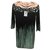 Diane Von Furstenberg Robe Ruri Rockscape Soie Noir Multicolore  ref.141448