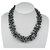 Autre Marque collier de perles Gris anthracite  ref.141453