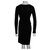 Marc Cain Black dress with draping Cotton Lyocell  ref.141458