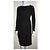 Marc Cain Vestido negro con drapeado - vista 2
